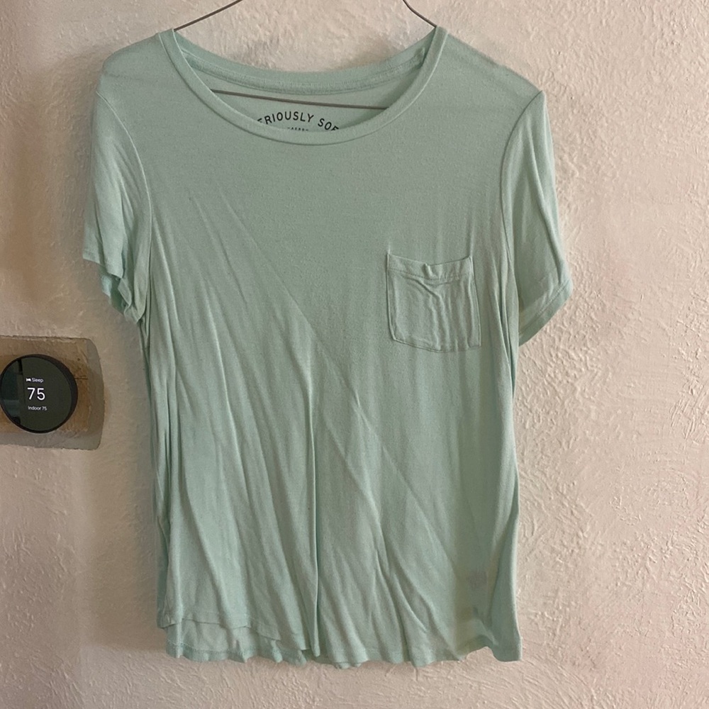 Teal/ seafoam super soft crew neck t shirt